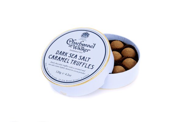 Dark Sea Salt Caramel Chocolate Truffles