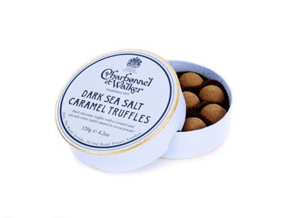 Dark Sea Salt Caramel Chocolate Truffles