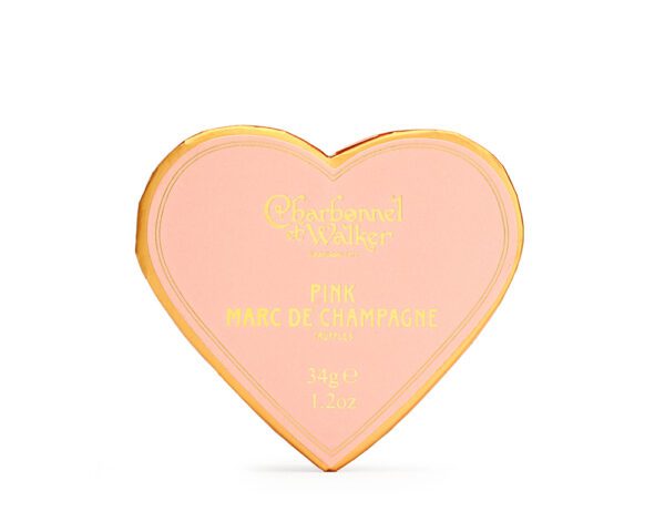 Pink Marc de Champagne Chocolate Truffles - Pink Mini Heart - Image 3