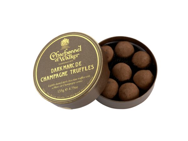 Dark Marc de Champagne Chocolate Truffles