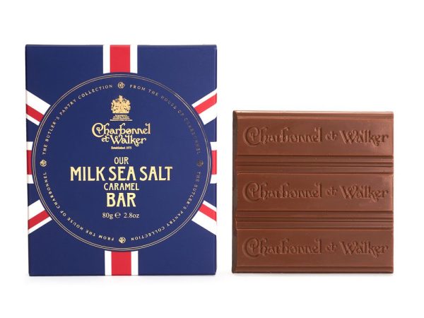 Milk Sea Salt Caramel Chocolate Butler Bar - Union Jack