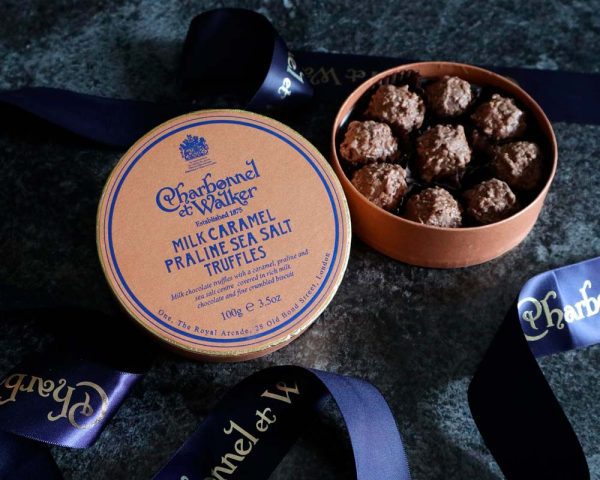 Milk Sea Salt Caramel Praline Chocolate Truffles - Image 3