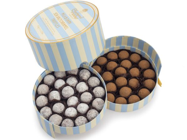 Milk and Dark Sea Salt Caramel Chocolate Truffles
