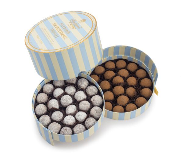 Milk and Dark Sea Salt Caramel Chocolate Truffles