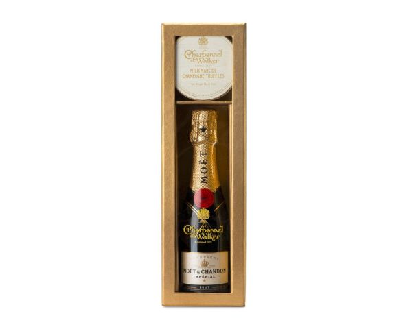 Mini Milk Marc De Champagne Truffle and Champagne Gift Set