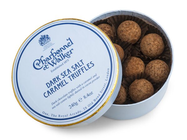 Dark Sea Salt Caramel Chocolate Truffles