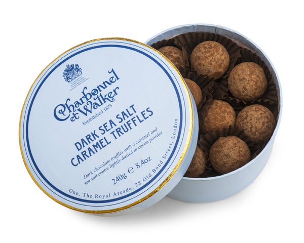 Dark Sea Salt Caramel Chocolate Truffles