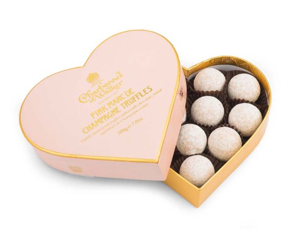 Pink Marc de Champagne Heart 200g