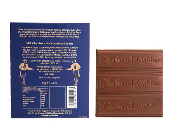 Milk Sea Salt Caramel Chocolate Butler Bar - Image 2