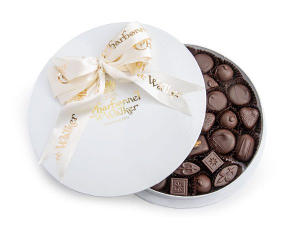 Boite Blanche - Fine Dark Chocolate Selection 500g (with alcohol)