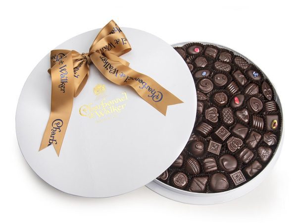 Boite Blanche Fine Dark Chocolate Selection 1000g (with alcohol)