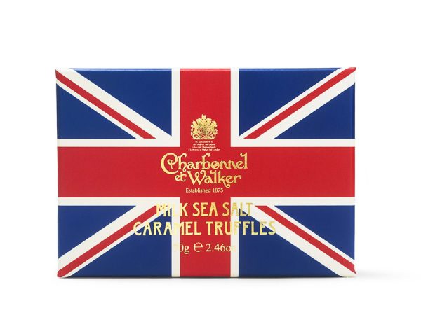 Union Jack Milk Sea Salt Caramel Truffles- 6 pieces - Image 3