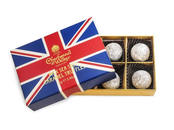 Union Jack Milk Sea Salt Caramel Truffles- 6 pieces