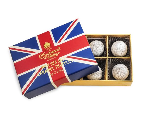 Union Jack Milk Sea Salt Caramel Truffles- 6 pieces
