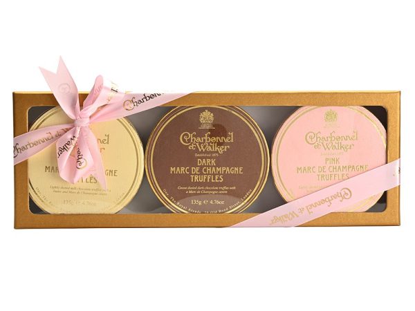 Large Marc de Champagne Gold Trio Gift Set