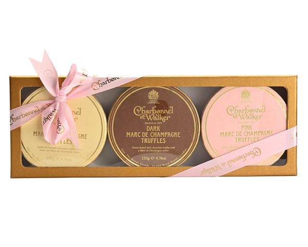 Large Marc de Champagne Gold Trio Gift Set