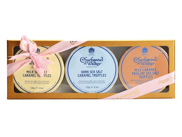 Large Sea Salt Caramel Gold Trio Gift Set