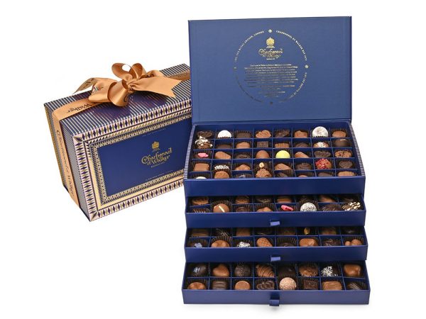 Victorian Dresser Gift Box with Drawers – Luxurious Chocolate and Truffle Selection without alcohol -160 pieces