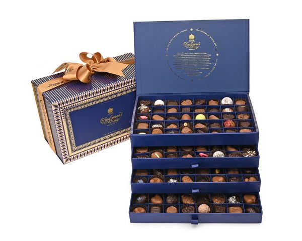 Victorian Dresser Gift Box with Drawers - Luxurious Chocolate and Truffle Selection with alcohol -160 pieces