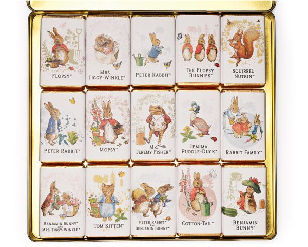 Peter Rabbit Favourites Tin  - Mini Milk Chocolate Bars - Image 2